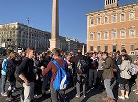 Mladí poutníci navštívili posvátná místa Říma